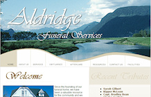 web design portfolo: Aldridge Funeral Services