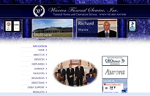 web design portfolo: Warren Funeral Service