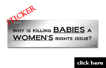 Why is killing Babies a Women's rights issue?